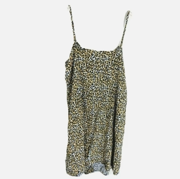 City Chic Leopard Print Button Down Tank Dress - Picture 2 of 3